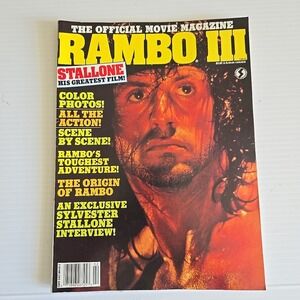 RAMBO III‎ 3 The Official Movie Magazine Sylvester Stallone 1988 Starlog Group